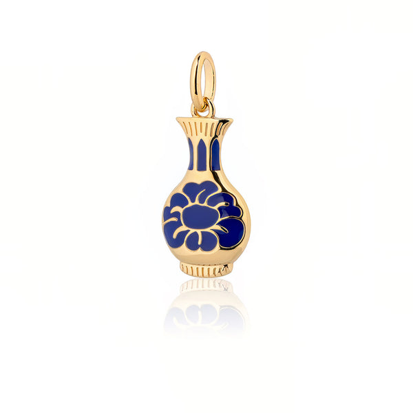 Porcelain Grace Charm Gold