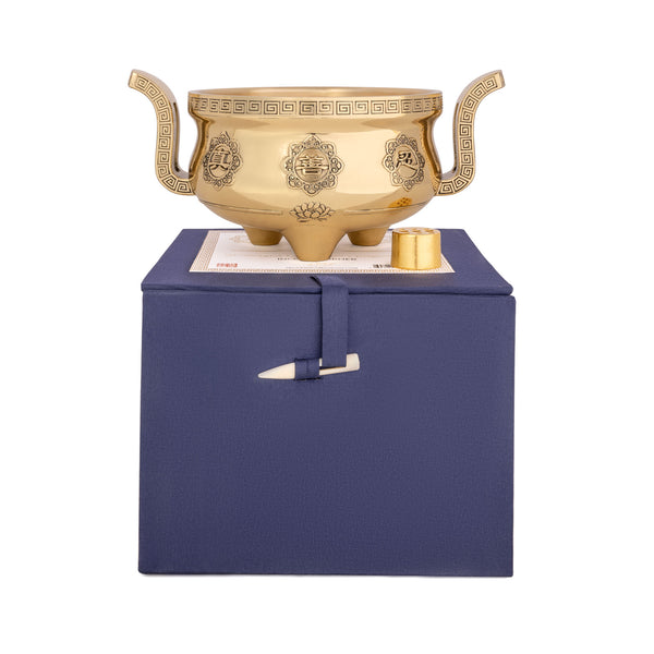 【新品未使用品】BRASS INCENSE STAND Amazon.com: Brass Incense Burner with Lid, Antique Incense