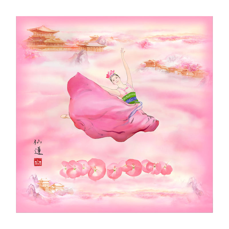 Lotus Fairies Scarf Cover | Shen Yun Collections