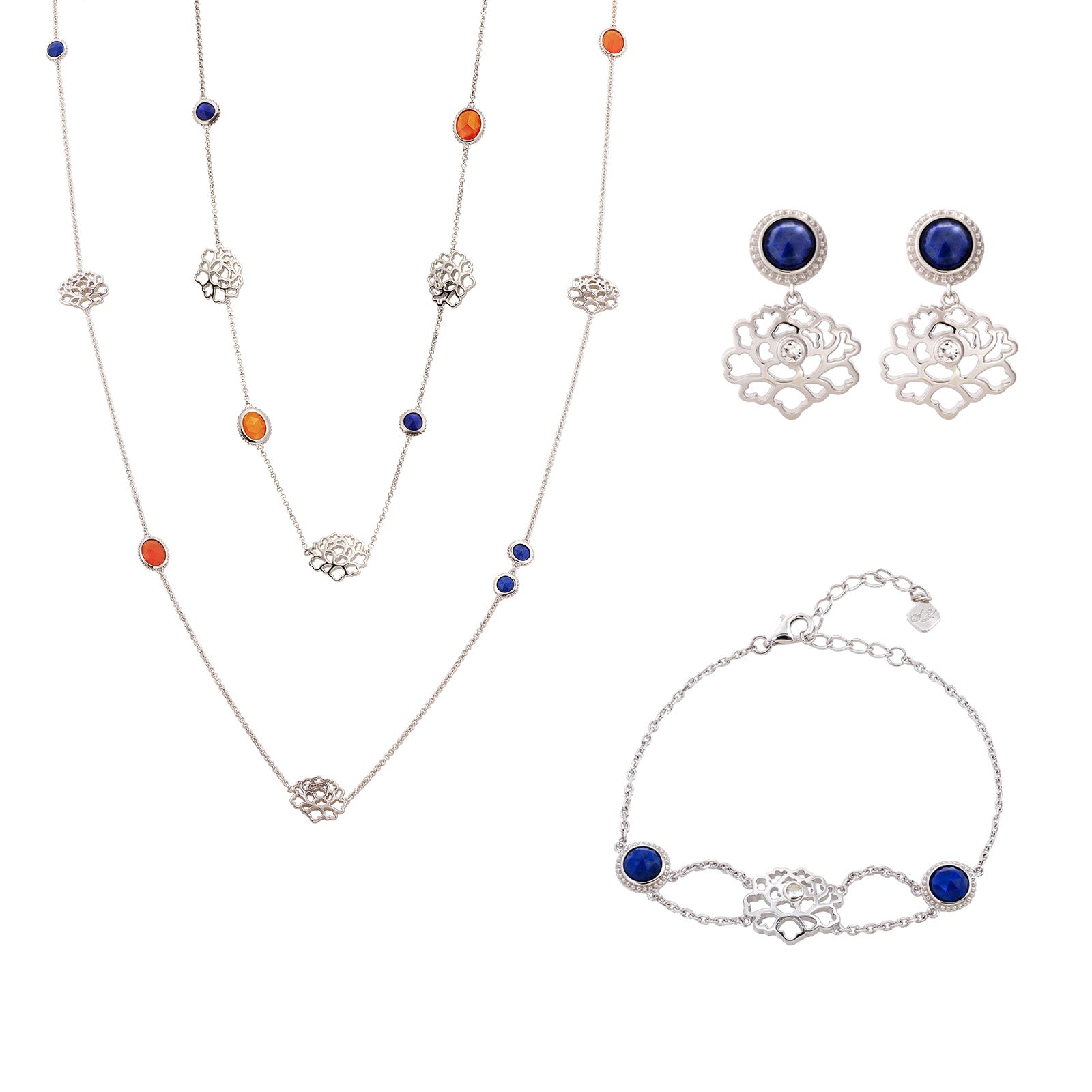 Majestic Tang Peony Set Silver
