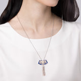 Manchurian Elegance Necklace Blue Modeling - Shen Yun Collections
