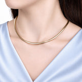Mesh Flex Necklace 14kt Yellow Gold