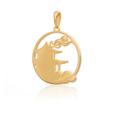 Mystical Moon Palace Charm Gold 23mm Back - Shen Yun Collections