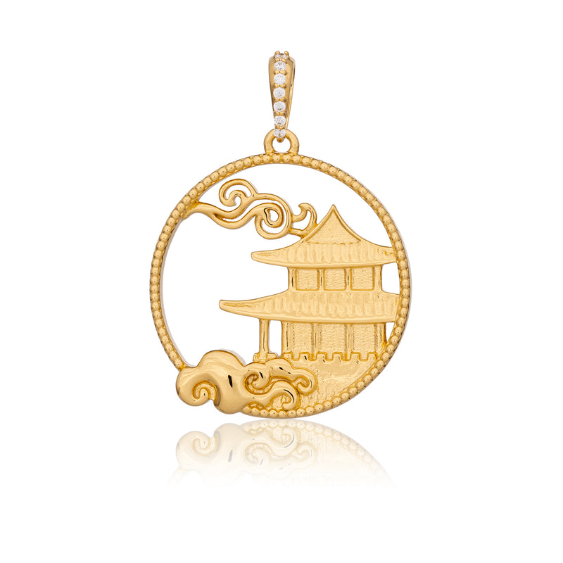 Mystical Moon Palace Charm Gold 23mm