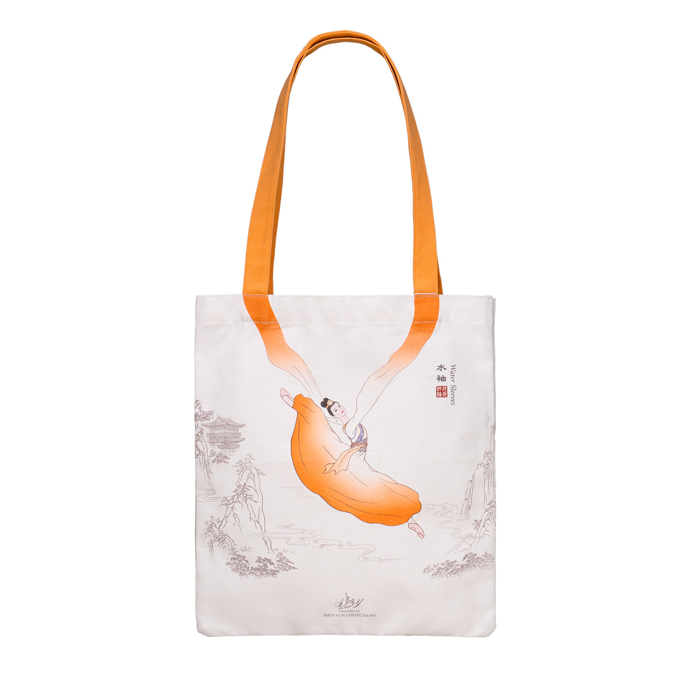 Water Sleeves Canvas Bag Orange - Shen Yun Collections