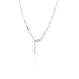 Paperclip Chain Necklace 18" (Silver) Clasp - Shen Yun Collections