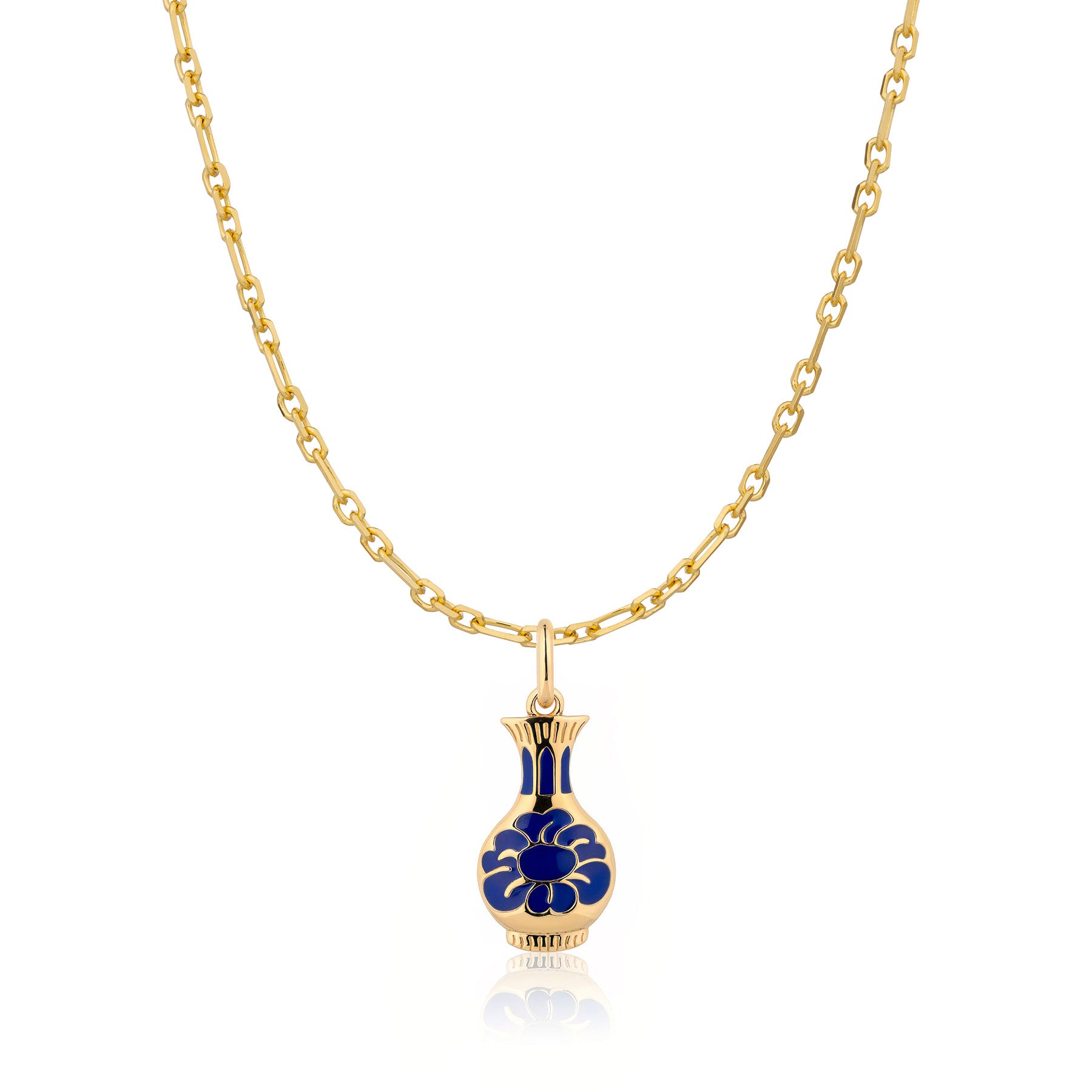 Porcelain Grace Necklace Gold
