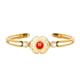 Blissful Ruyi Bangle Carnelian - Shen Yun Collections