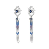 Mongolian Radiance Earrings Side - Shen Yun Collections