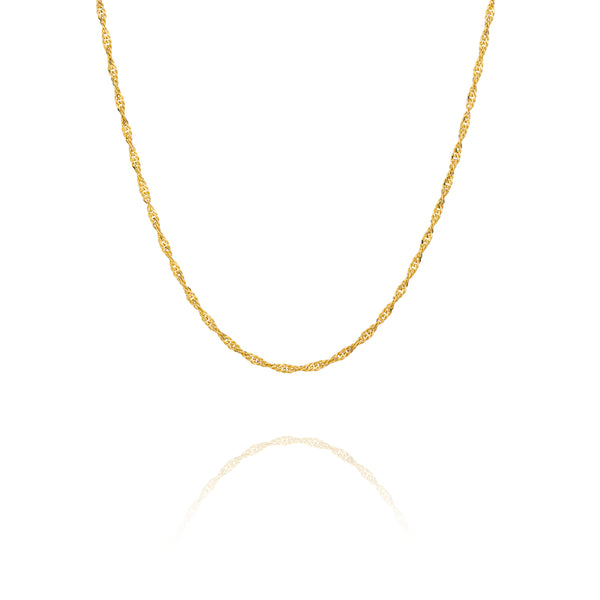 Singapore Chain 18" (Gold Vermeil)