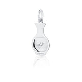 Porcelain Grace Charm Silver