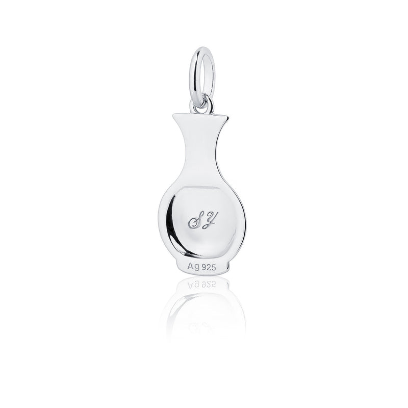 Porcelain Grace Charm Silver