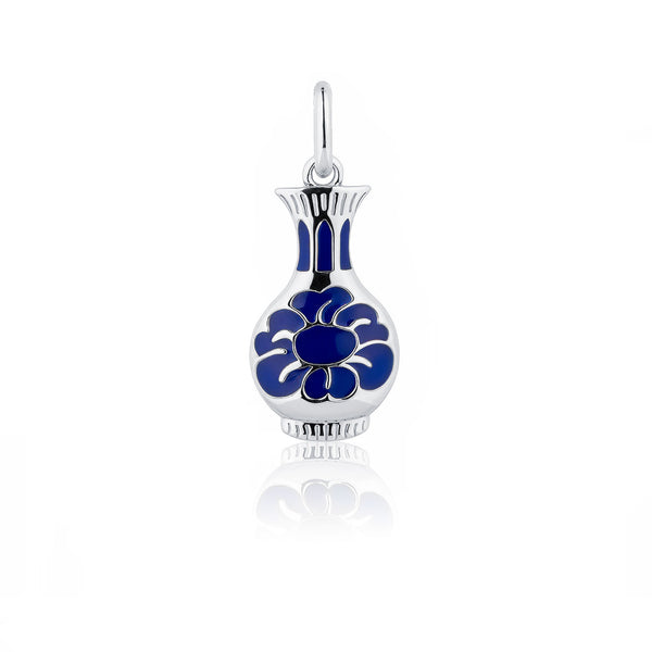 Porcelain Grace Charm Silver