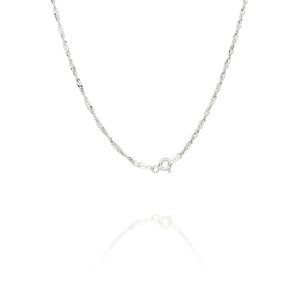 Singapore Chain 18" (Silver) Clasp - Shen Yun Collections
