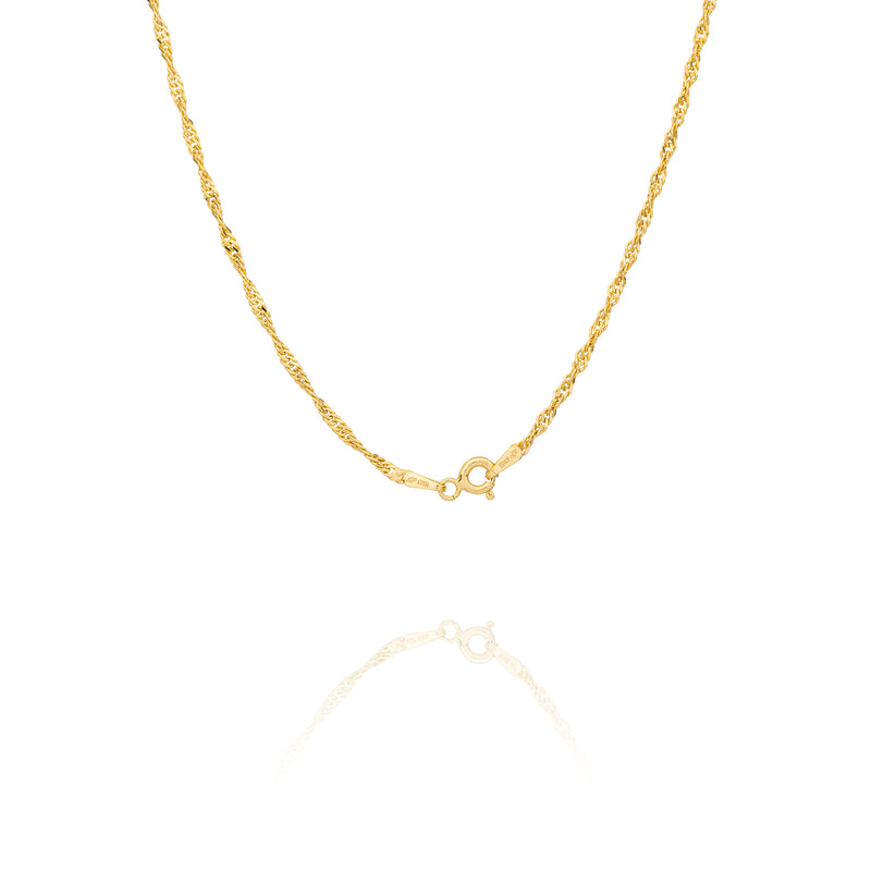 Singapore Chain 18" (Gold Vermeil) Clasp - Shen Yun Collections