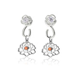 Tang Flower Charm Earrings