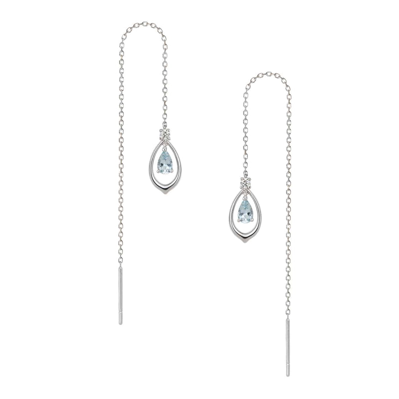 The Heavenly Phoenix Aquamarine Earrings | Fine Jewelry Earrings | Shen Yun Shop