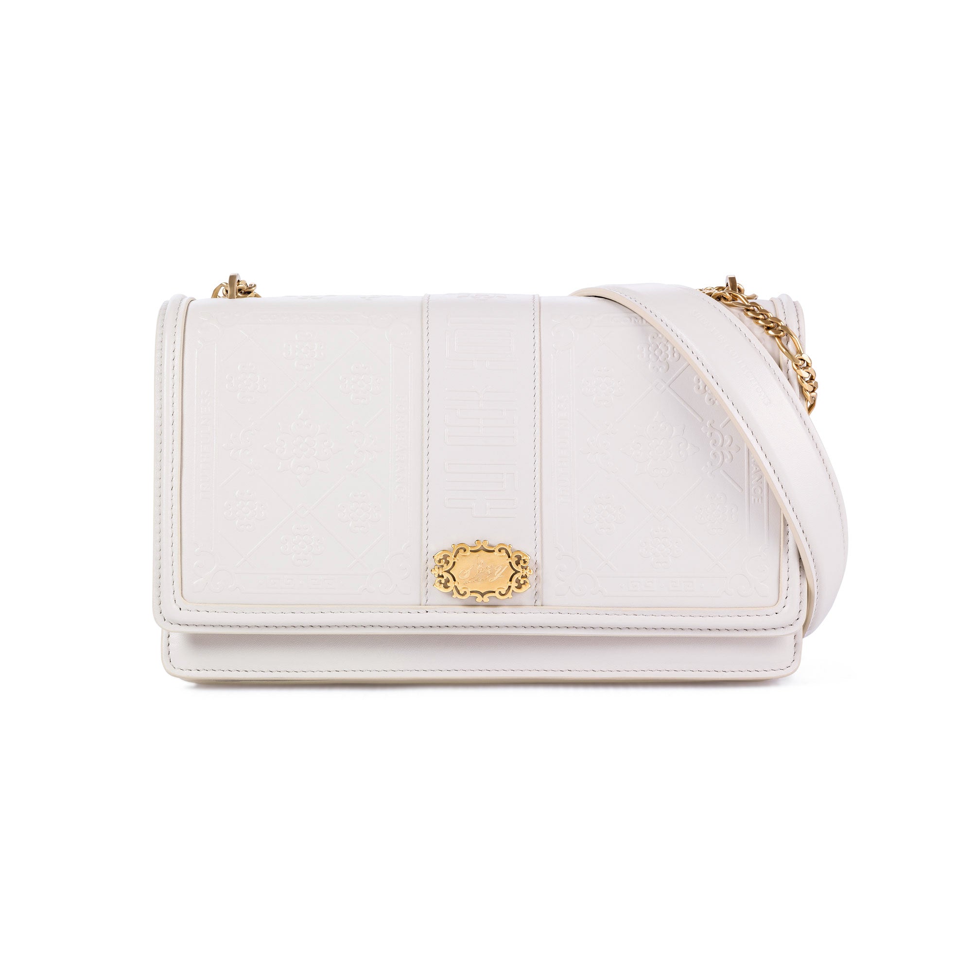 Zhen Shan Ren Shoulder Bag Off White Front - Shen Yun Collections