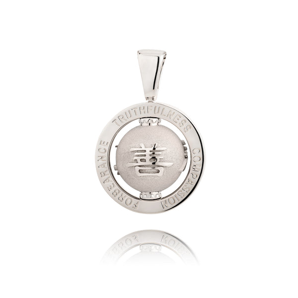 Zhen Shan Ren Timeless Heritage Pendant Silver Rear | Shen Yun Collections