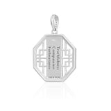 Zhen Shan Ren Wondrous Bliss Charm Silver 22mm Rear | Shen Yun Collections