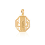Zhen Shan Ren Wondrous Bliss Charm Gold 16mm Rear | Shen Yun Collections