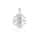 Zhen Shan Ren Wondrous Bliss Charm Silver 16mm Rear | Shen Yun Collections