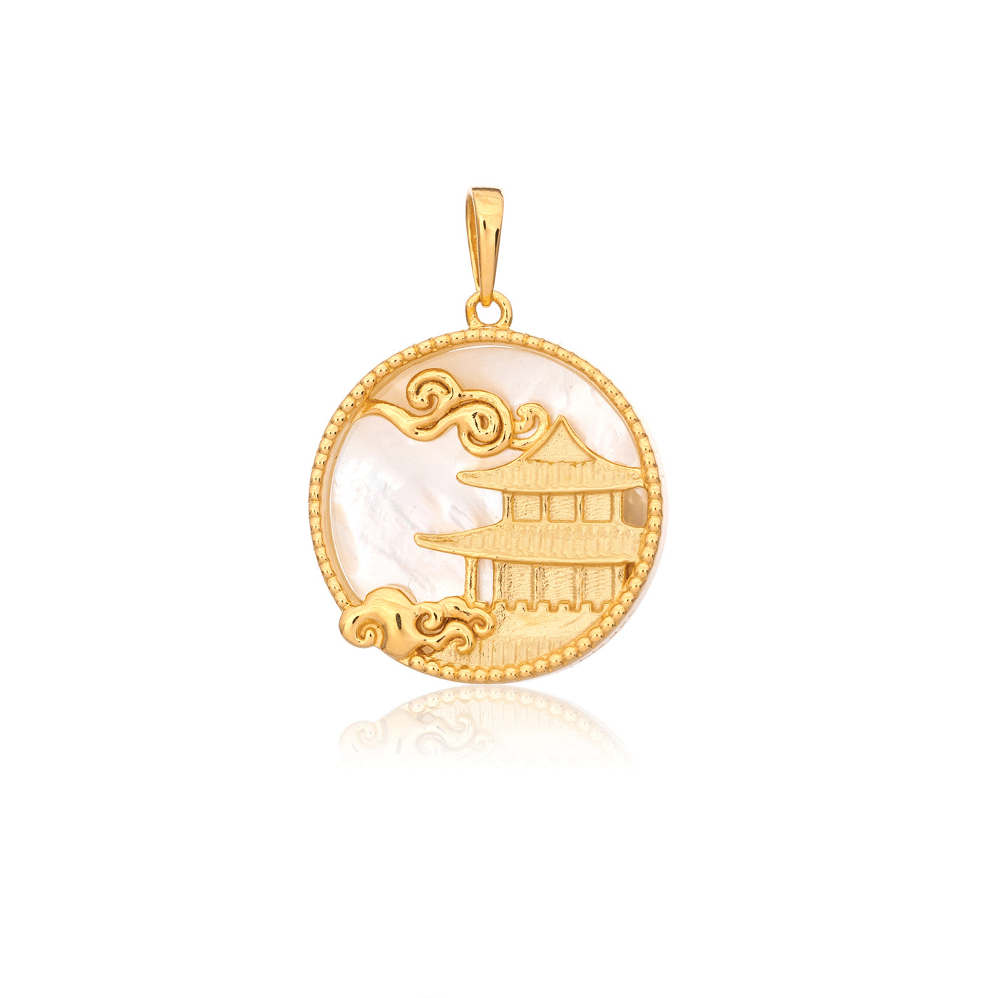 Mystical Moon Palace Charm Gold 18mm