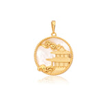 Mystical Moon Palace Charm Gold 18mm