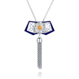 Manchurian Elegance Necklace Blue - Shen Yun Collections