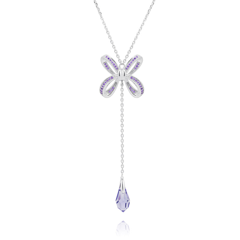 Blissful Knot Necklace Silver - Shen Yun Collections