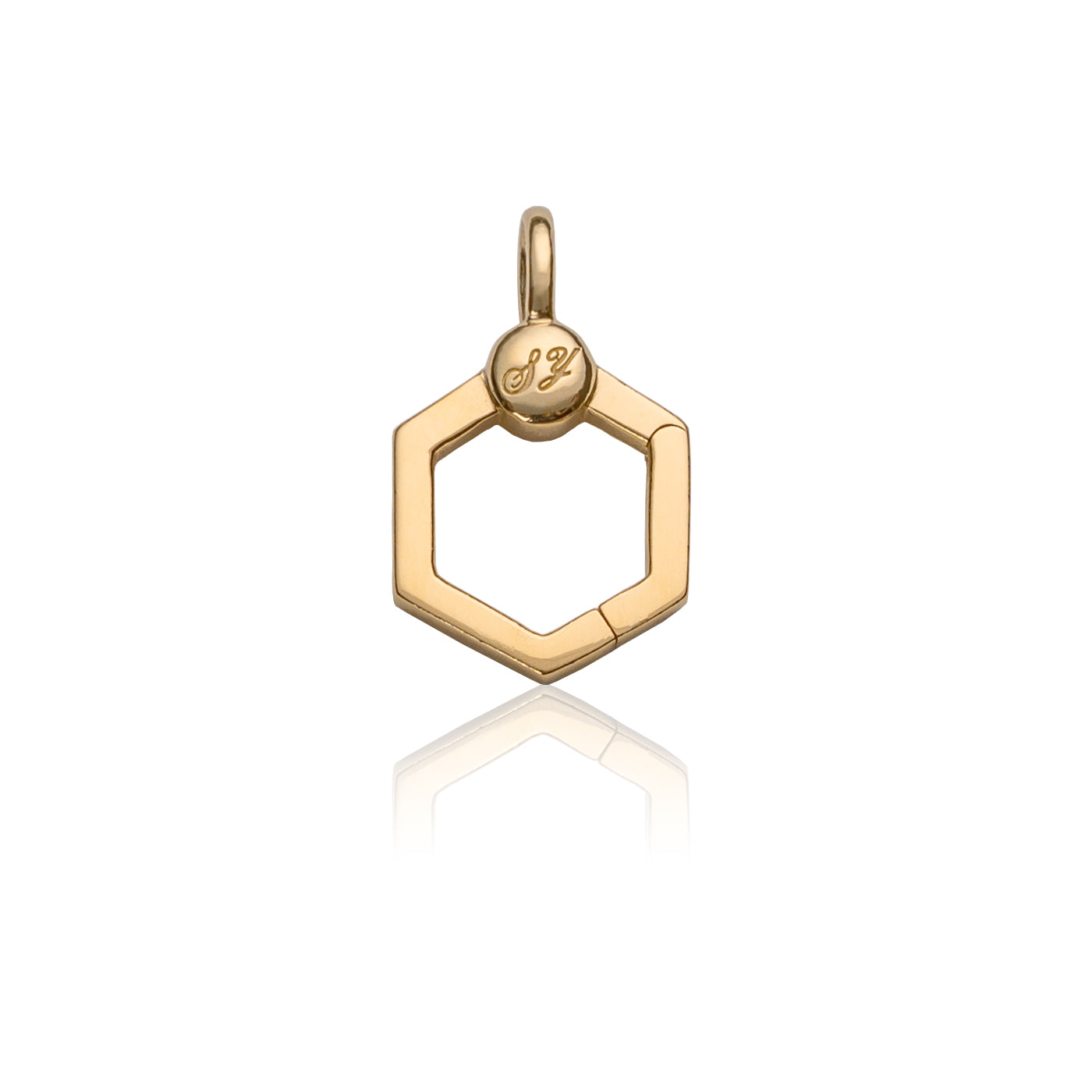Charm Connector Clasp Gold Front View | Shen Yun Collections 