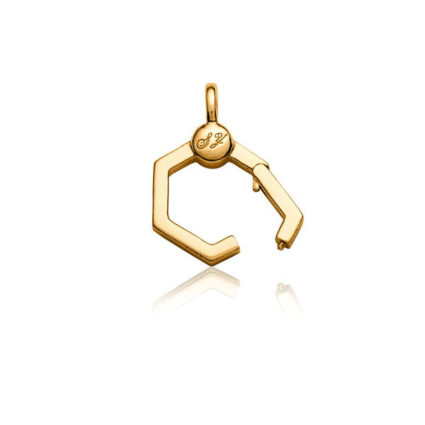 Charm Connector Clasp Gold Open View | Shen Yun Collections 