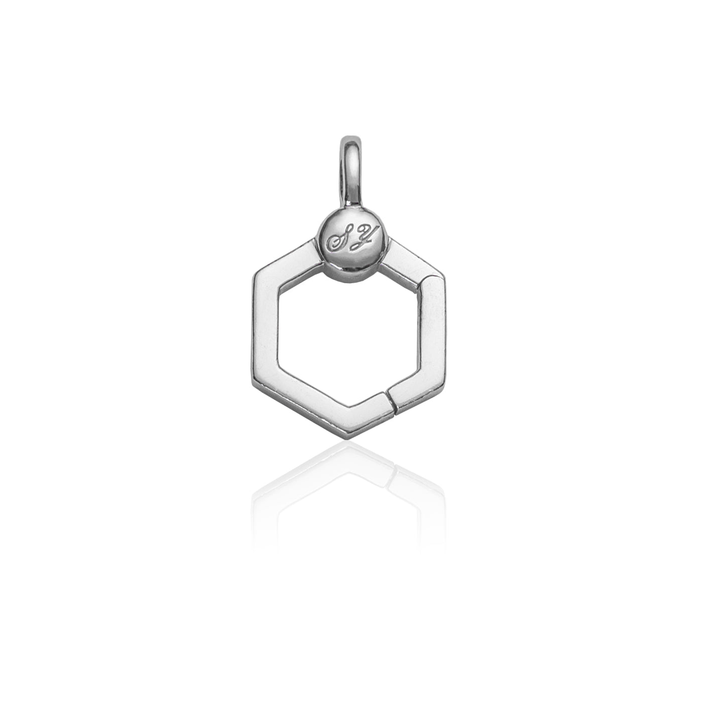 Charm Connector Clasp Silver Front View | Shen Yun Shop