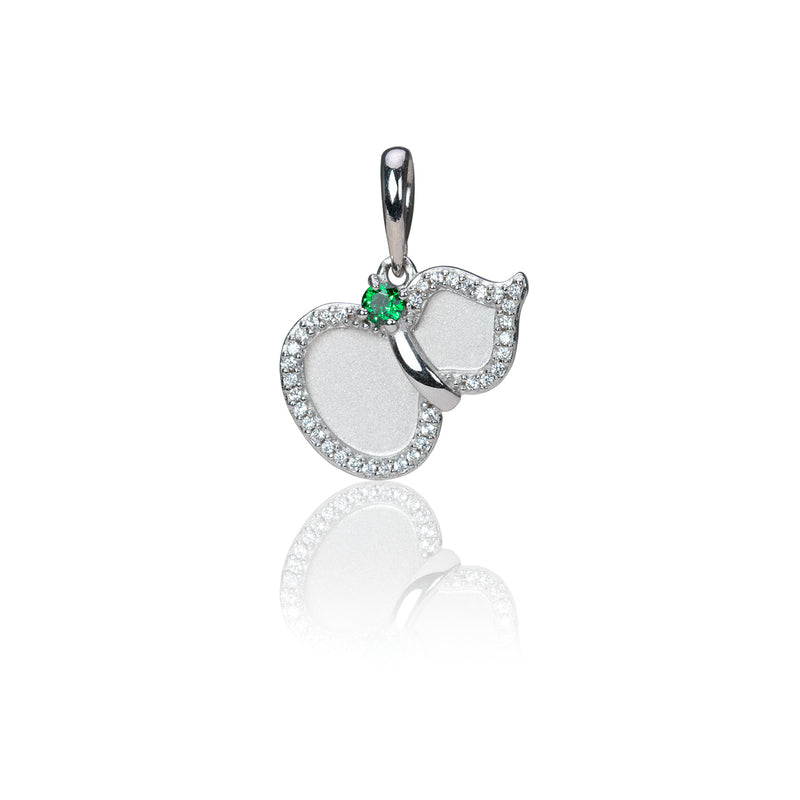 Charming Hulu Charm Silver Front View | Shen Yun Collections
