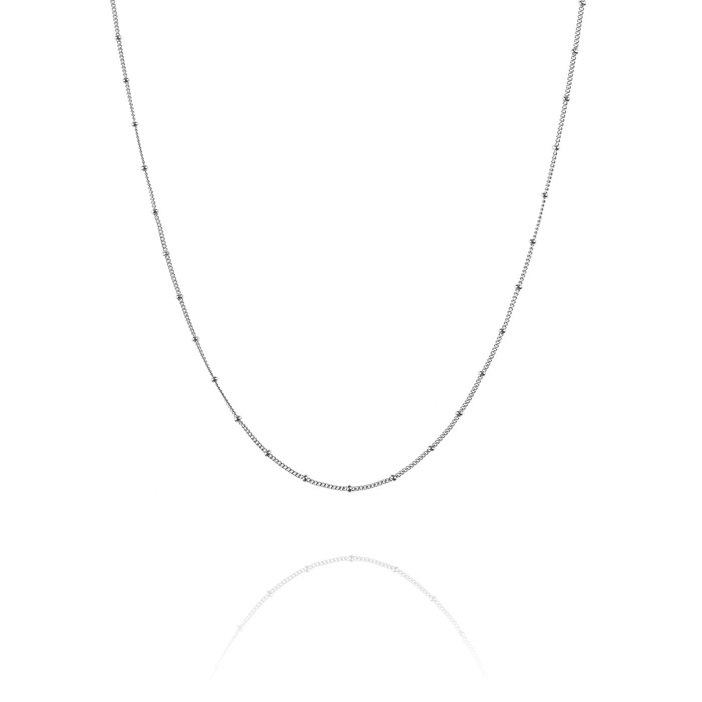 Curb Chain Necklace Silver 15+2" | Shen Yun Collections 