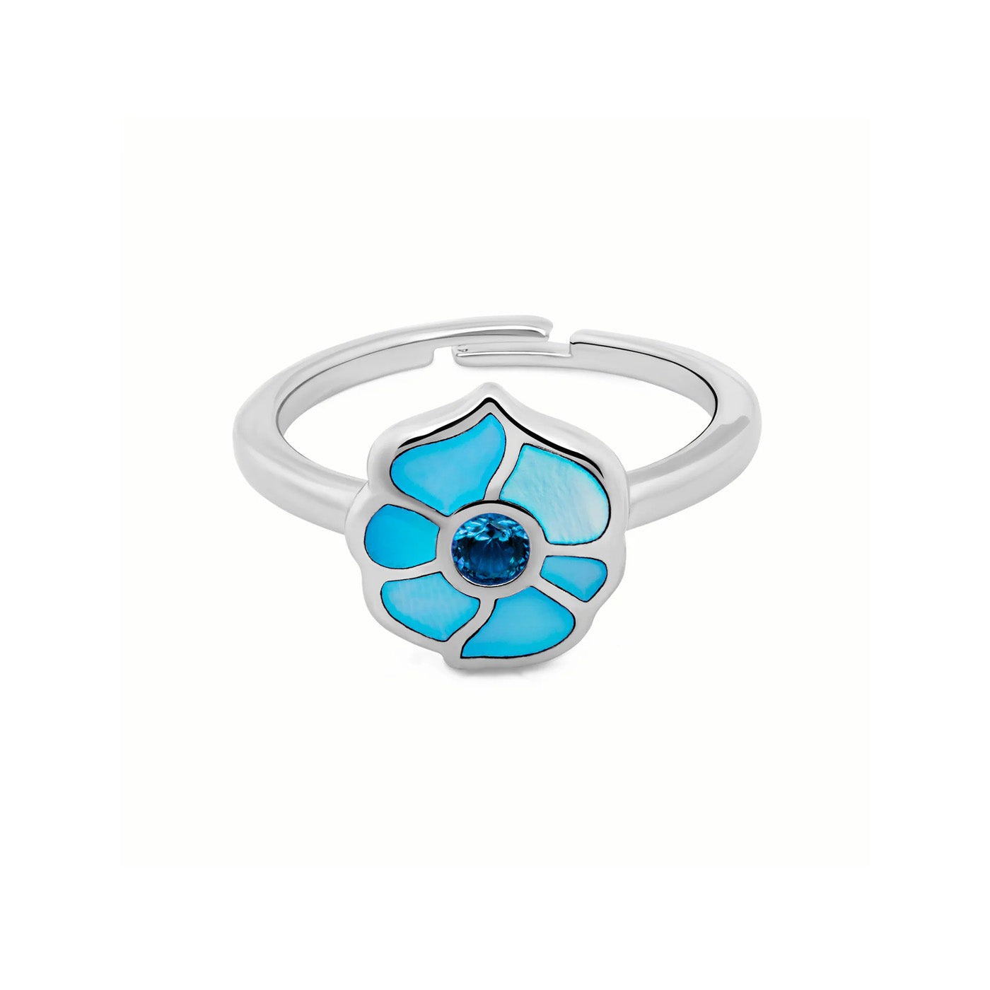 Windmill Grace Ring Blue Front - Shen Yun Collections