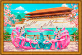 Sleeves of the Tang Palace Giclée Print Hand-Painted Original