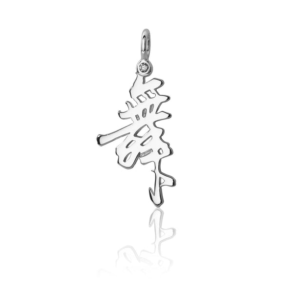 Dance Calligraphy Charm Silver Front | Shen Yun Collections