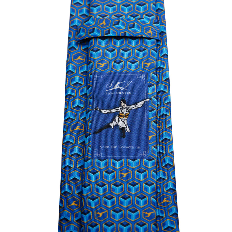 Devotion Tie Blue Back View | Shen Yun Collections