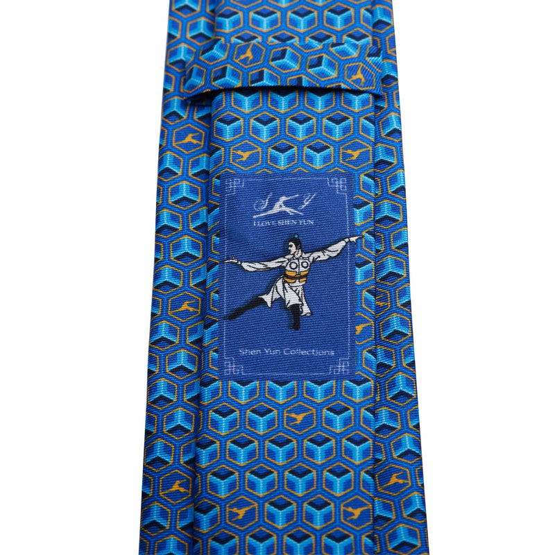 Devotion Tie Blue Back View | Shen Yun Collections