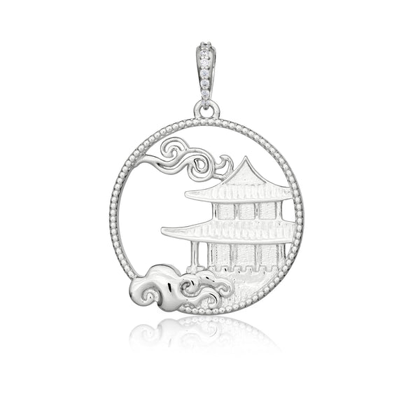 Mystical Moon Palace Charm Silver 23mm