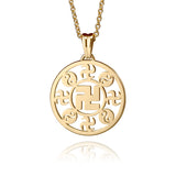 Falun Pendant 18kt Yellow Gold With Cable Chain | Shen Yun Collections