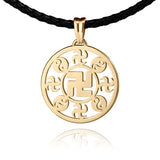 Leather Cord Chain with 18kt Yellow Gold Clasp Image | Shen Yun Collectios