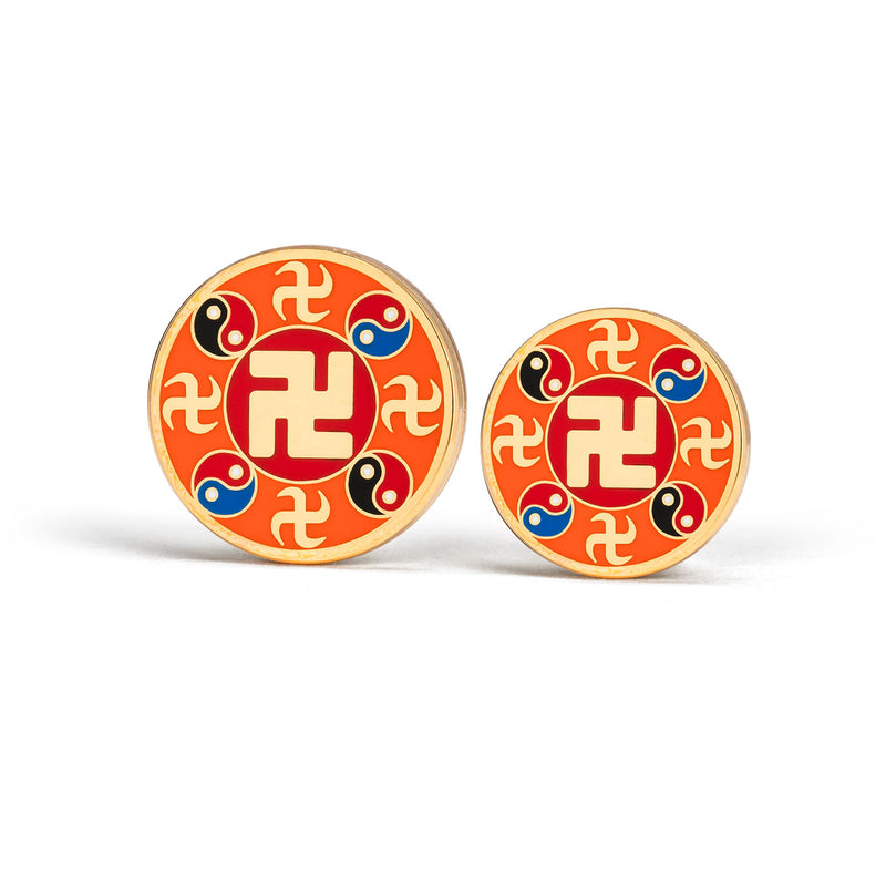 Falun Pins Orange Large And Small | Shen Yun Collections 