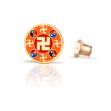 Falun Pins Orange Large Front View  | Shen Yun Collections 