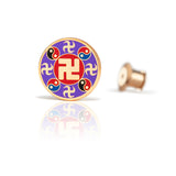Falun Pins Purple Large Front View | Shen Yun Collections
