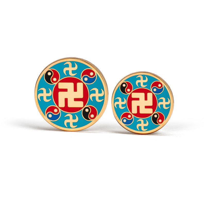 Falun Pins Teal Large And Small | Shen Yun Collections