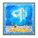 Monkey King and the Dragon Palace Silk Scarf