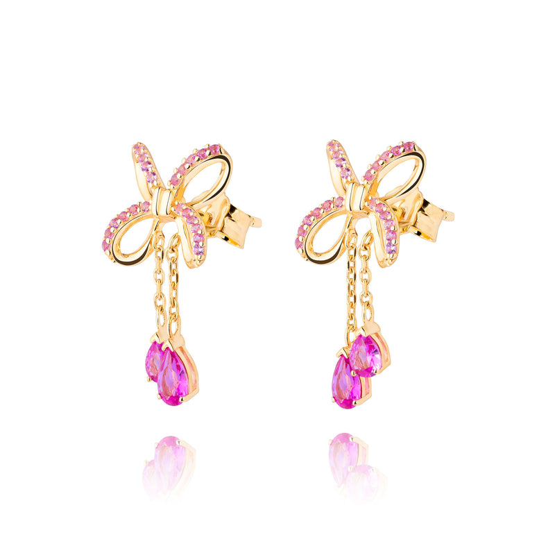 Blissful Knot Earrings Gold