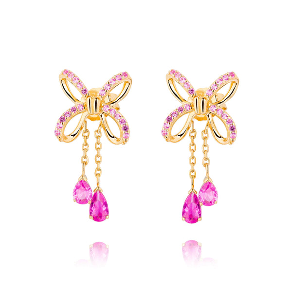 Blissful Knot Earrings Gold